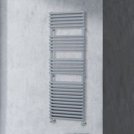 Gemengde handdoekwarmer met 4 series horizontale elementen Made in Italy - Meringue Viadurini