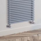 Gemengde handdoekverwarmer in stalen aluminium afwerking Made in Italy - Brioches Viadurini