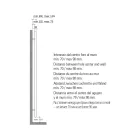 Enkele hydraulische handdoekwarmer in koolstofstaal roest gemaakt in Italië - Alan Viadurini