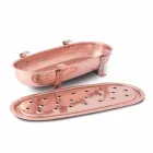 Chafing Dish voor koperen potten gemaakt in Italië 45x23 cm - Mariaelena Viadurini