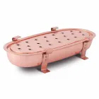 Chafing Dish voor koperen potten gemaakt in Italië 45x23 cm - Mariaelena Viadurini