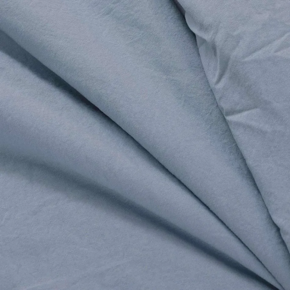 350 gr/m2 Tweepersoonsbedverwarmer in zuiver geverfd katoen - Delicaat Viadurini