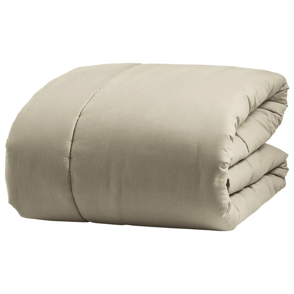 350 gr/m2 Tweepersoonsbedverwarmer in zuiver geverfd katoen - Delicaat Viadurini