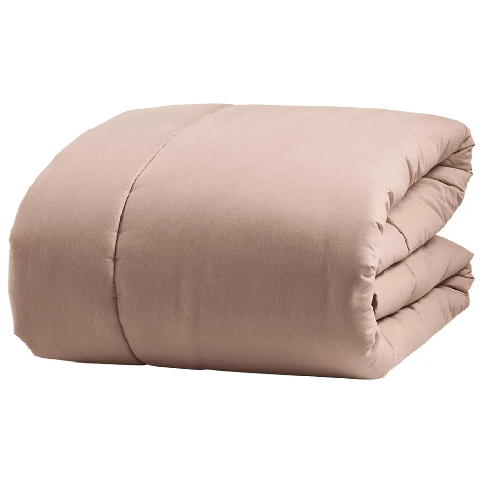 350 gr/m2 Tweepersoonsbedverwarmer in zuiver geverfd katoen - Delicaat Viadurini