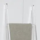 Transparante acryl kristallen badkamer handdoekhouder ladder - Smart Viadurini