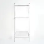 Witte handdoekladder van plexiglas, gemaakt in Italië - Jamira Viadurini