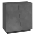 Schoenenkast met 2 deuren in duurzaam wit of leisteen melamine hout - Joris Viadurini