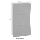 Schoenenkast met 3 deuren in gewelfd glanzend wit gelakt hout - Sabine Viadurini