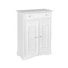 Schoenenkast met 1 lade en 2 houten deuren Made in Italy - Lasa Viadurini