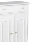 Schoenenkast met 1 lade en 2 houten deuren Made in Italy - Lasa Viadurini