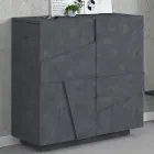 Schoenenkast voor binnen met 2 deuren van melamine Made in Italy - Naditza Viadurini