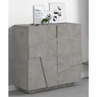 Schoenenkast voor binnen met 2 deuren van melamine Made in Italy - Naditza Viadurini