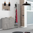 Schoenenkast voor binnen met 2 deuren van melamine Made in Italy - Naditza Viadurini