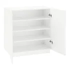 Schoenenkast voor woonkamer met 2 deuren in melamine Made in Italy - Popilio Viadurini