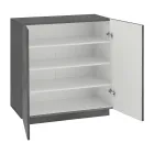 Schoenenkast voor woonkamer met 2 deuren in melamine Made in Italy - Popilio Viadurini