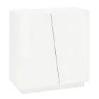 Schoenenkast voor woonkamer met 2 deuren in melamine Made in Italy - Popilio Viadurini