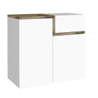 Entree schoenenrek 3 of 4 deuren in wit hout en leisteen of esdoorn - Tiscali Viadurini