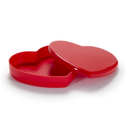 Opbergdoos van plexiglas in hartvorm Made in Italy - Heartbox Viadurini