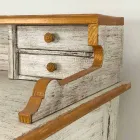 Handgemaakt schrijftafel in massief hout met 4 laden Made in Italy - Amela Viadurini