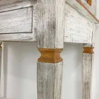 Handgemaakt schrijftafel in massief hout met 4 laden Made in Italy - Amela Viadurini