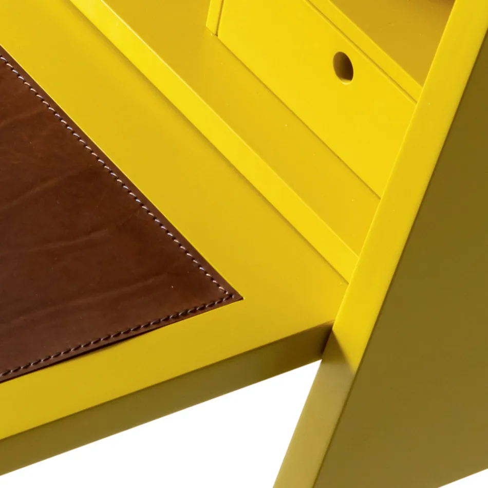 Ontwerp meerlagig houten bureau Grilli Hemingway maakte Italië Viadurini