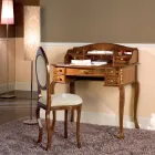 Bureau 7 Laden Walnoothout met Inlegwerk Gemaakt in Italië - Katerine Viadurini