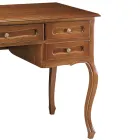 Bureau met 5 laden in gepatineerd kersenhout Made in Italy - Opi Viadurini