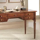 Bureau met 5 laden van massief hout Made in Italy - Fontus Viadurini