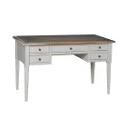 Bureau met 5 laden van massief hout Made in Italy - Fontus Viadurini