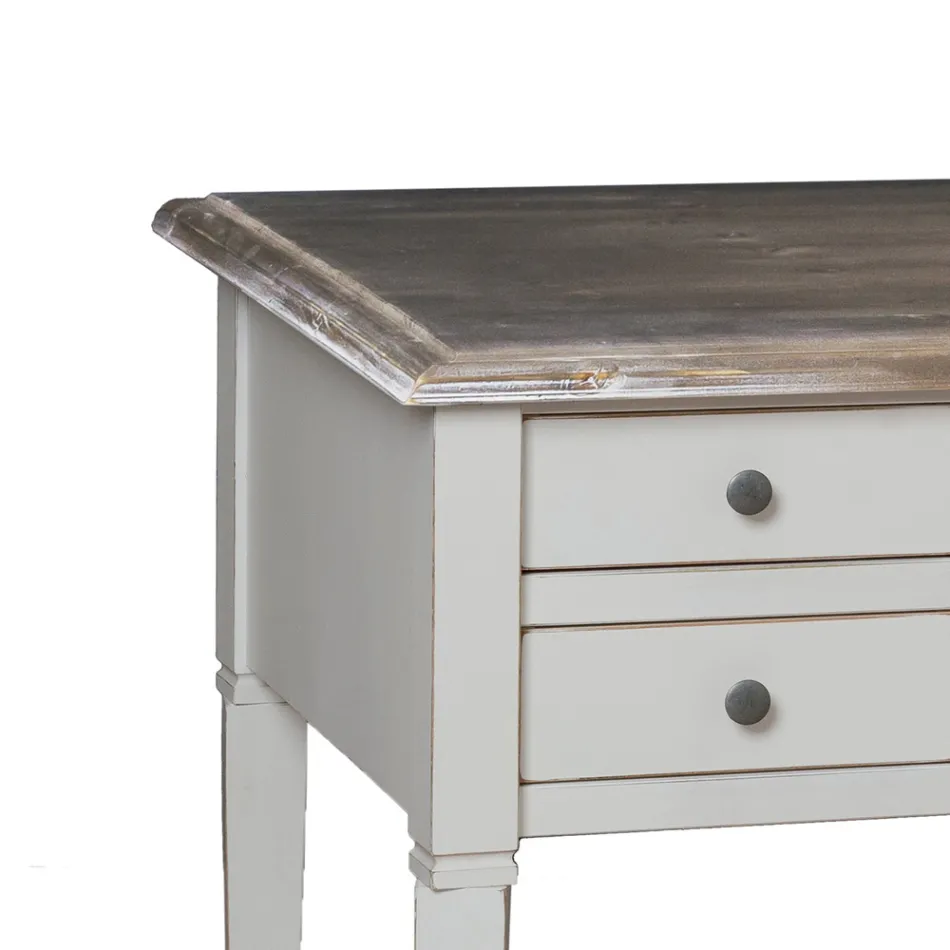 Bureau met 5 laden van massief hout Made in Italy - Fontus Viadurini