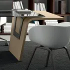 Bureau met glazen blad Andrea Stramigioli - Frafalla Viadurini