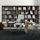 Bureau met glazen blad Andrea Stramigioli - Frafalla Viadurini