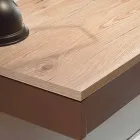 Wandbureau in melamine en metaal met lade Made in Italy - Silicium Viadurini