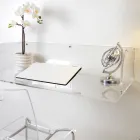 Otilia Plexiglas Wandbureau met een minimalistisch design, gemaakt in Italië. Viadurini