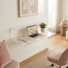 Otilia Plexiglas Wandbureau met een minimalistisch design, gemaakt in Italië. Viadurini