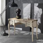 Luxe houten woonkamerbureau met 5 lades Made in Italy - Caligola Viadurini