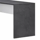 Hoekig bureau in melaminehout 2 afwerkingen - Analuisa Viadurini