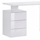 Hoekig bureau in melaminehout 2 afwerkingen - Analuisa Viadurini