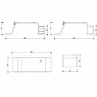 Bureau met houten ladekast gemaakt in Italië, Terralba Viadurini
