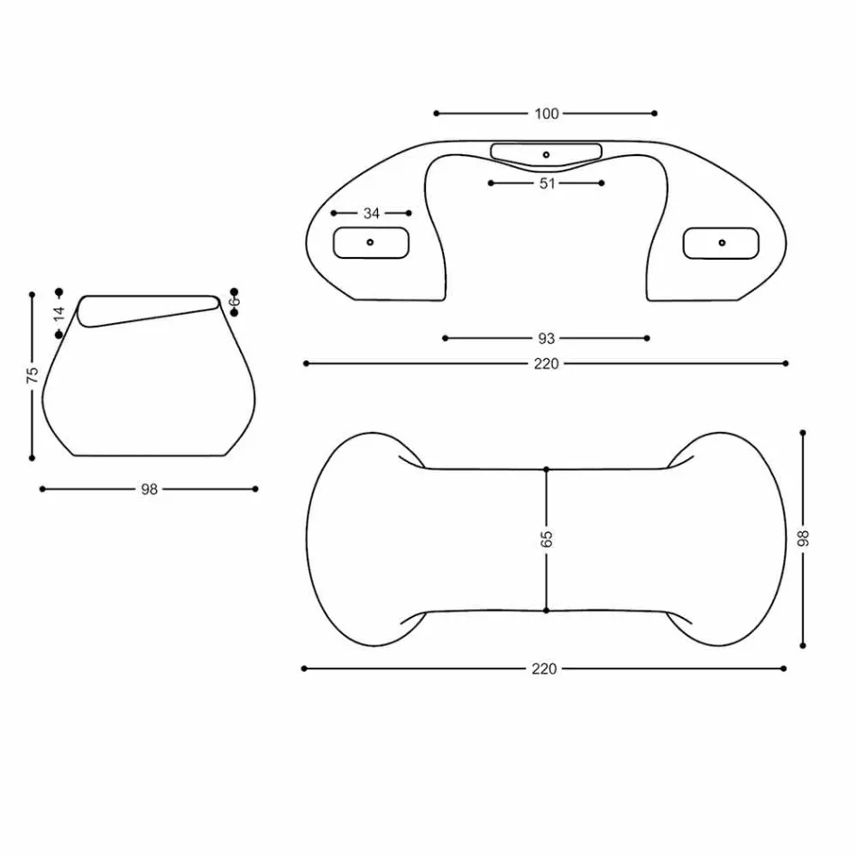 Modern designbureau gemaakt in Italië, Telese Viadurini
