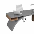Bureau gemaakt van hout en Adamantx® Bridge, gemaakt in Italië Viadurini