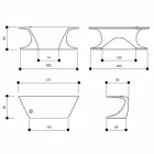 Modern bureau geproduceerd in Italië, Cerami Viadurini