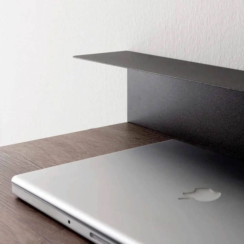 Modern bureau in metaal en melamine met lade Made in Italy - Iridio Viadurini