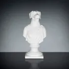 Wit handgemaakt keramisch beeld 100% Made in Italy Fabas 1 Viadurini