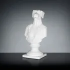 Wit handgemaakt keramisch beeld 100% Made in Italy Fabas 1 Viadurini