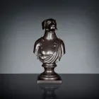 Zwart ambachtelijk keramisch beeld 100% Made in Italy Fabas 2 Viadurini