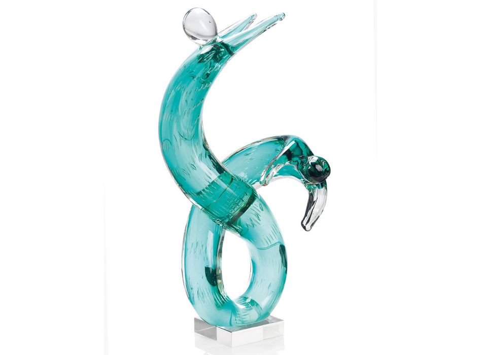 Gekleurde Kristallen Ornament Sculptuur - Cardone Viadurini