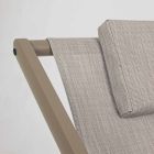 Outdoor ligstoel in aluminium met zitting in textileen, 4 stuks - Kailua Viadurini