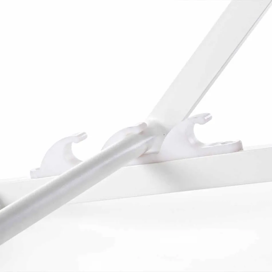 Outdoor ligstoel in aluminium met zitting in textileen, 4 stuks - Kailua Viadurini