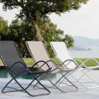 Opvouwbare tuinligstoel in gegalvaniseerd staal Made in Italy 2 stuks - Hobbit Viadurini